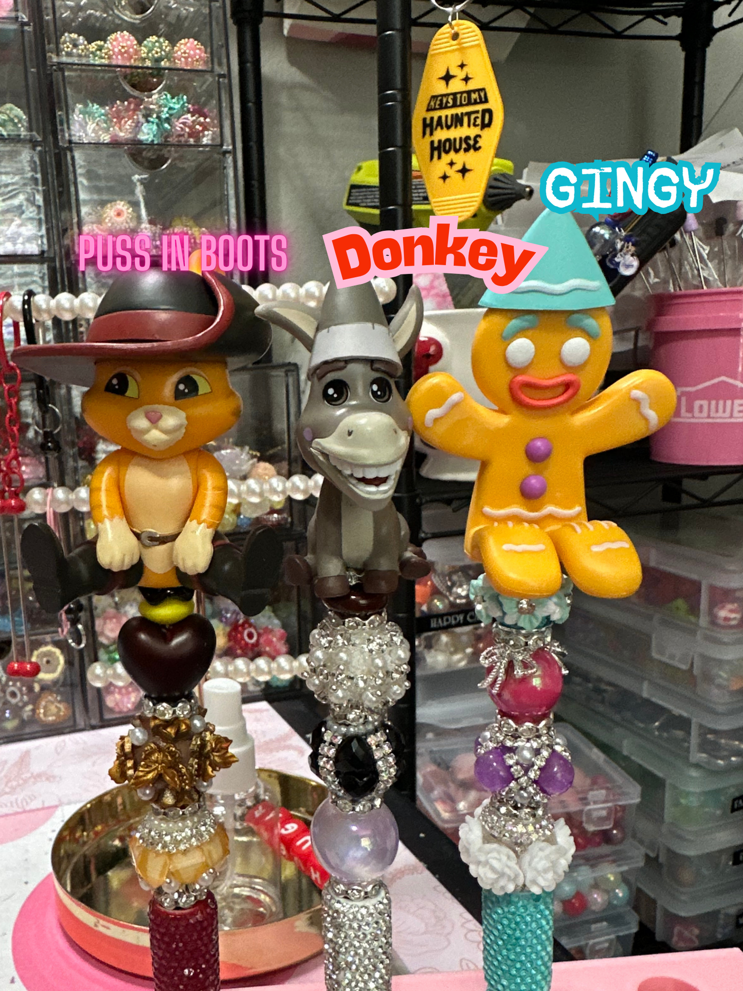 Shrek Friends- Gingy Beaded Pen