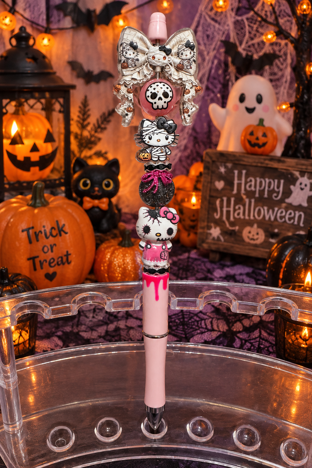 HK Halloween Pink Drip Pen