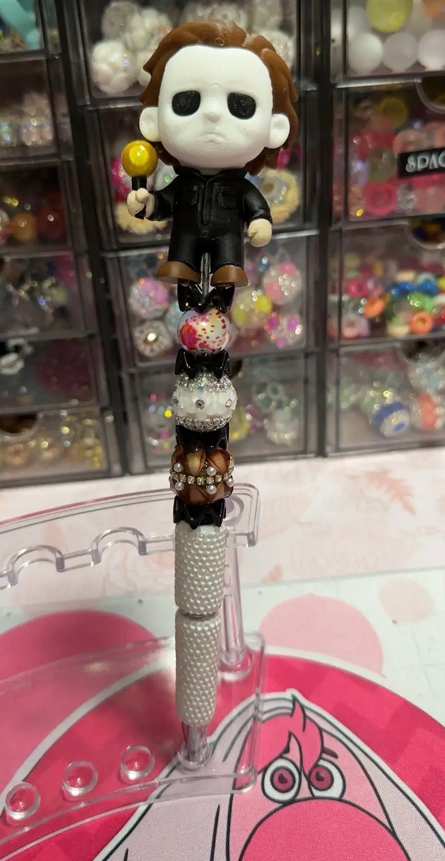 Michael Meyers Halloween Beaded pen