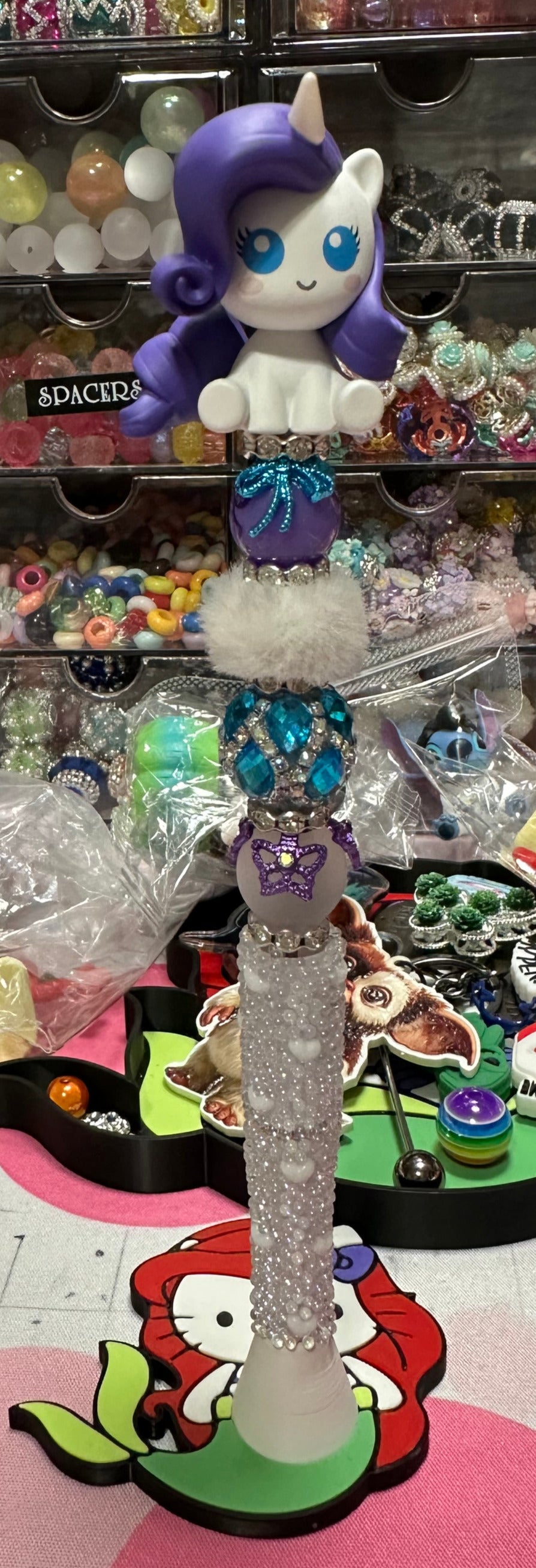My Little Pony White w/Purple Hair Beaded Pen