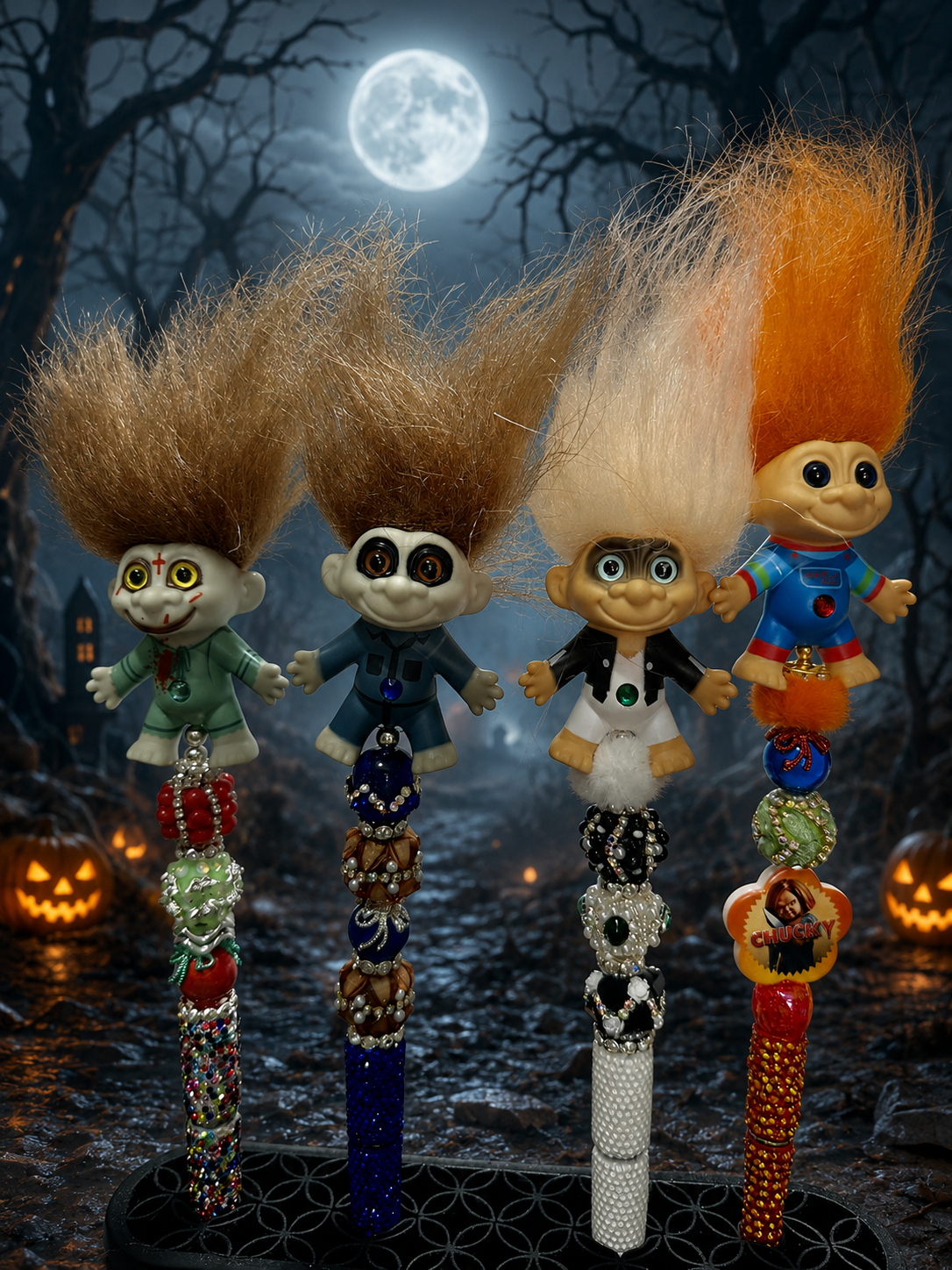 Horror Troll Doll Beaded Pens