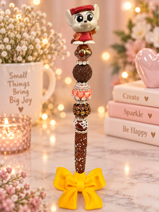 Bernard (Rescuers) Beaded Pen