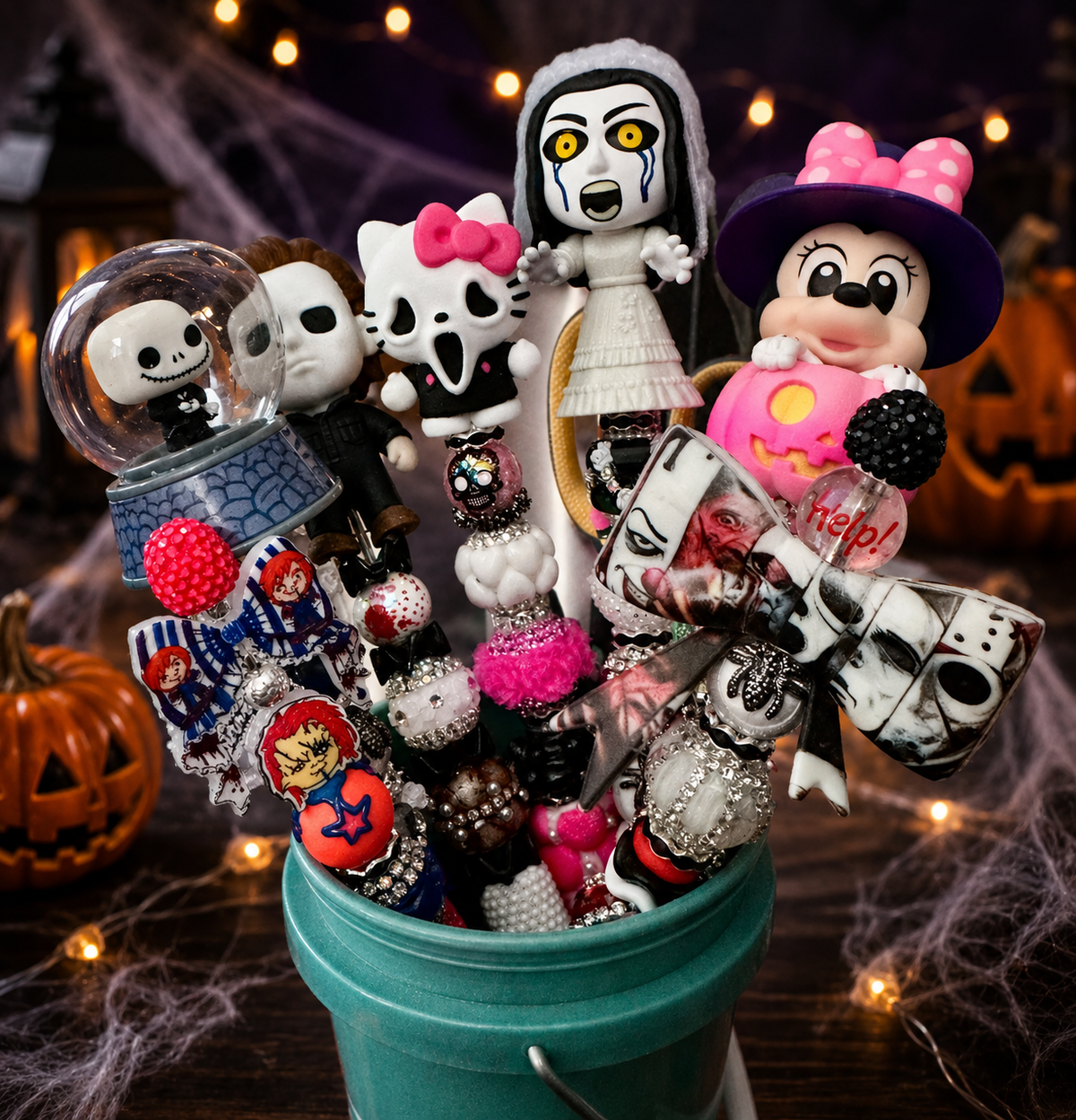 Horror Fancy Beaded Pens